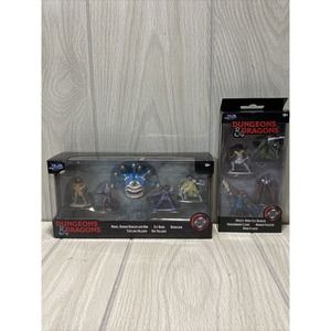 Jada Dungeons & Dragons Die Cast Metal Figures 2 Pack Lot Of 9 Figures